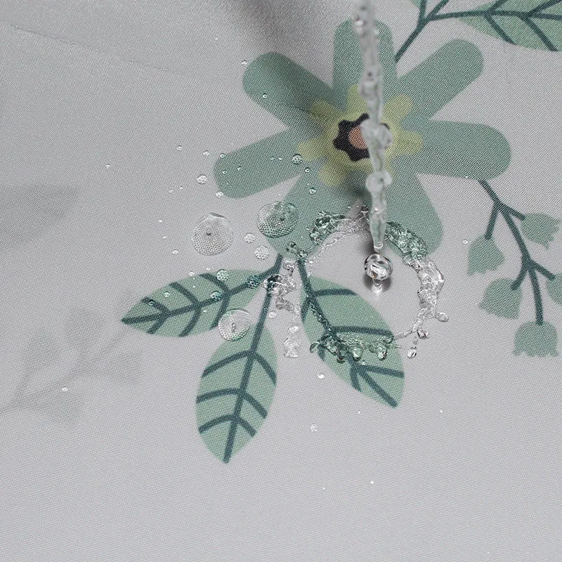 Duschvorhang mit Vintage Blumenmuster für Damen Skanto