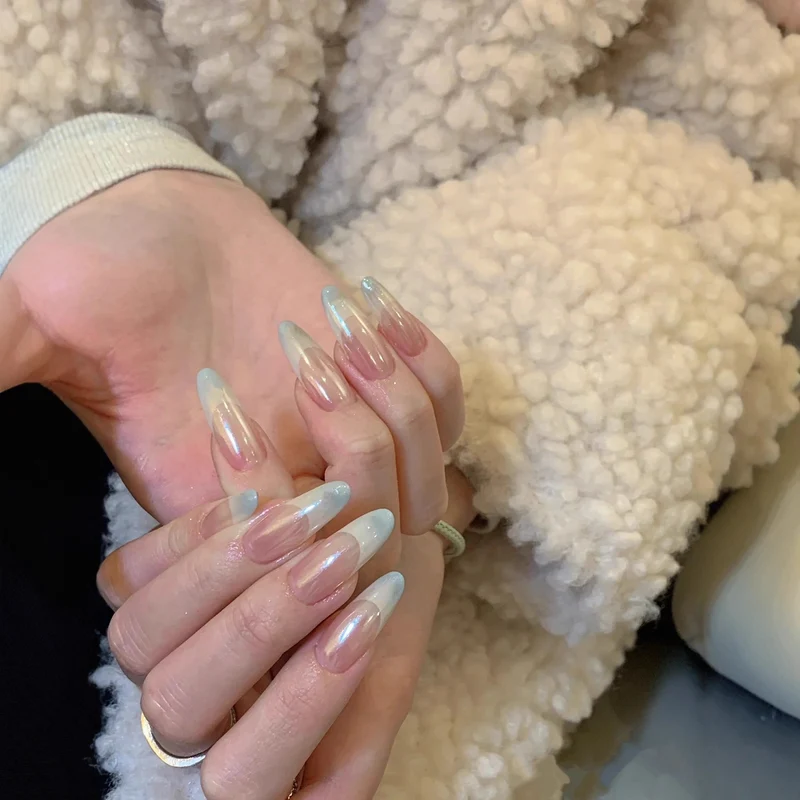Künstlerische Lange Stiletto Press-On Nägel