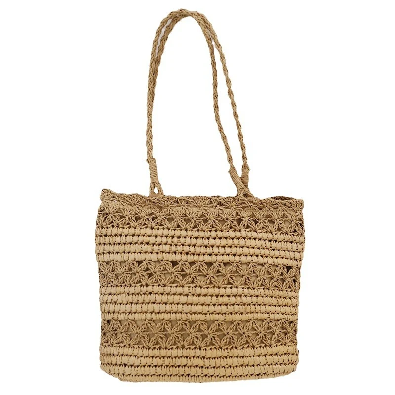 Handgeknüpfte Strandtasche im modernen Netzdesign Skanto