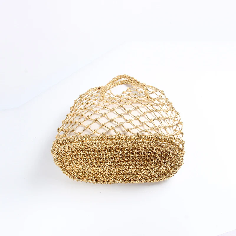 Handgeknüpfte Netztasche mit luxuriösem Futter Skanto
