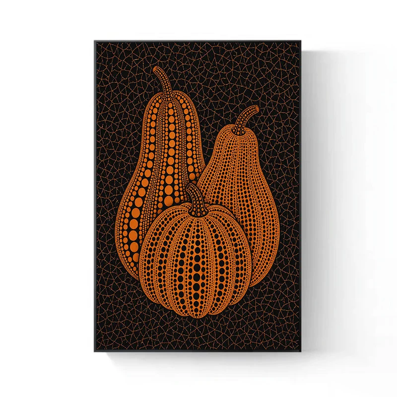 Dekorative Kürbis-Leinwandkunst