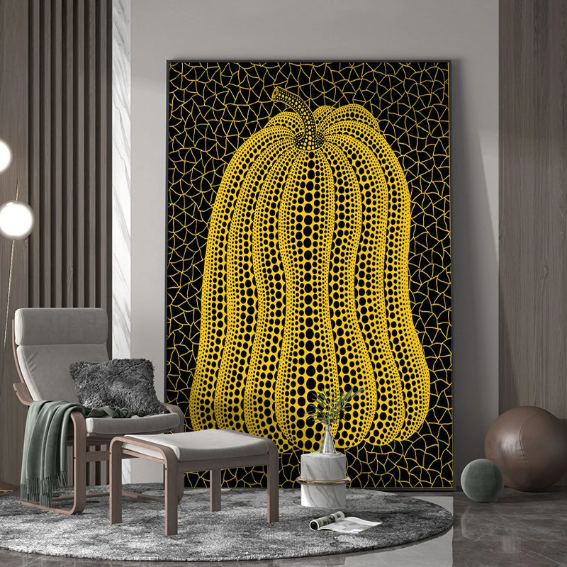 Dekorative Kürbis-Leinwandkunst