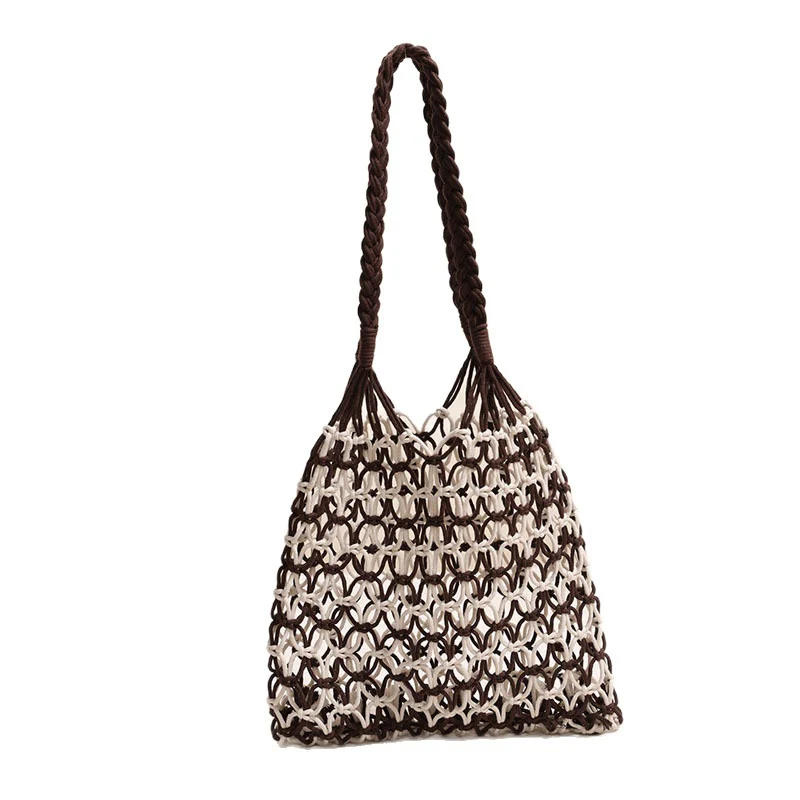 Handgeknüpfte Tragetasche und Strandtasche Skanto