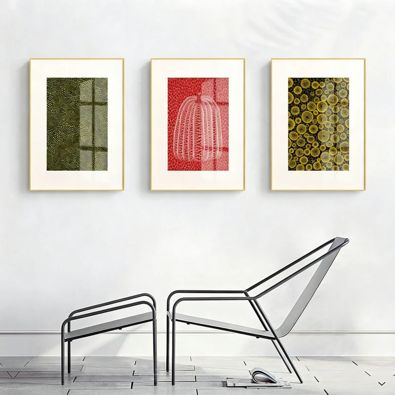 Künstlerisch gerahmte Wandkunst