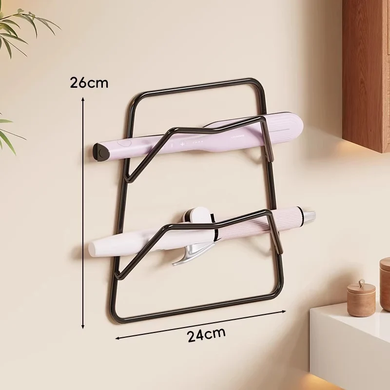 Wandmontierter hitzebeständiger zweistufiger Haartool-Halter Rack