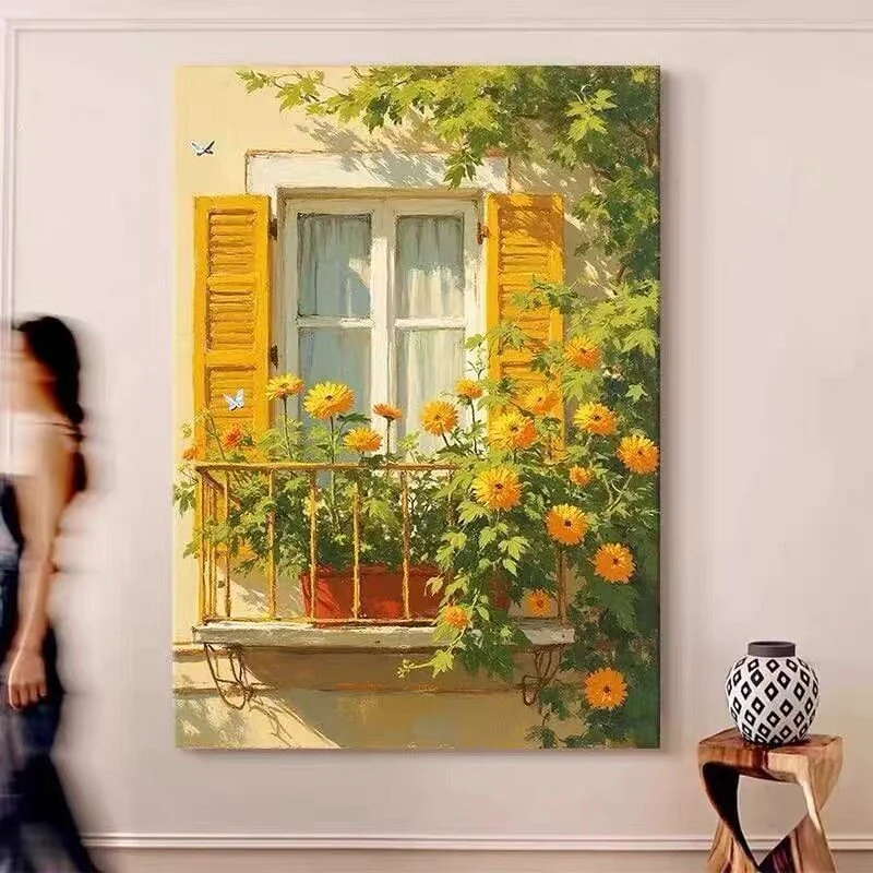 Abstrakte, von der Natur inspirierte Leinwandkunst