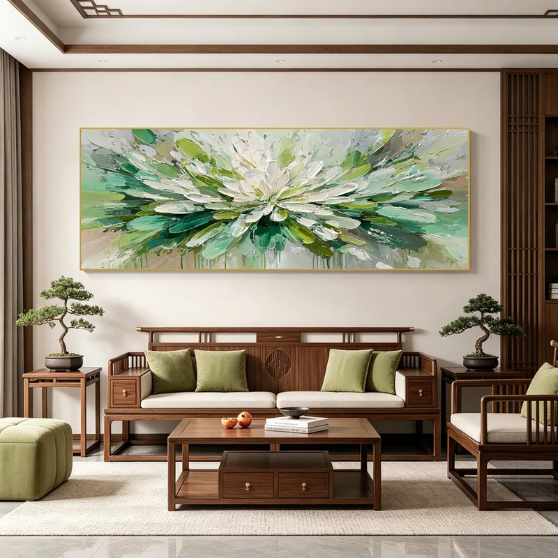 Künstlerische Florale Leinwand Wanddekoration