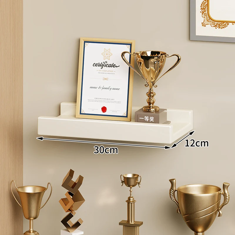 Wandmontierte Schwimmende Display-Regal Lackiertes Hochglanz-MDF