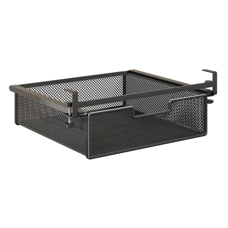 Unterregal Ausziehbarer Metallgitter Pull-Out Aufbewahrungsdrawer mit verstellbarem Klemmen