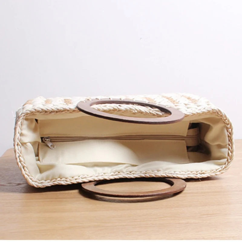 Handtasche mit rundem Holzgriff Skanto