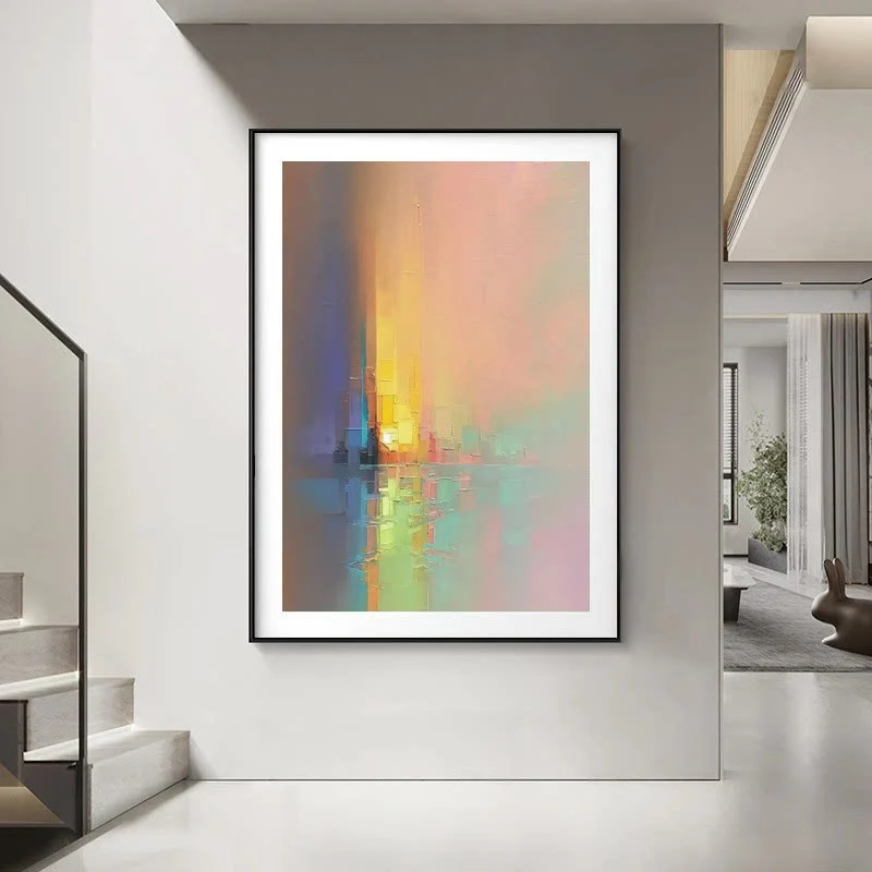 Abstrakte impressionistische Leinwand Wandkunst