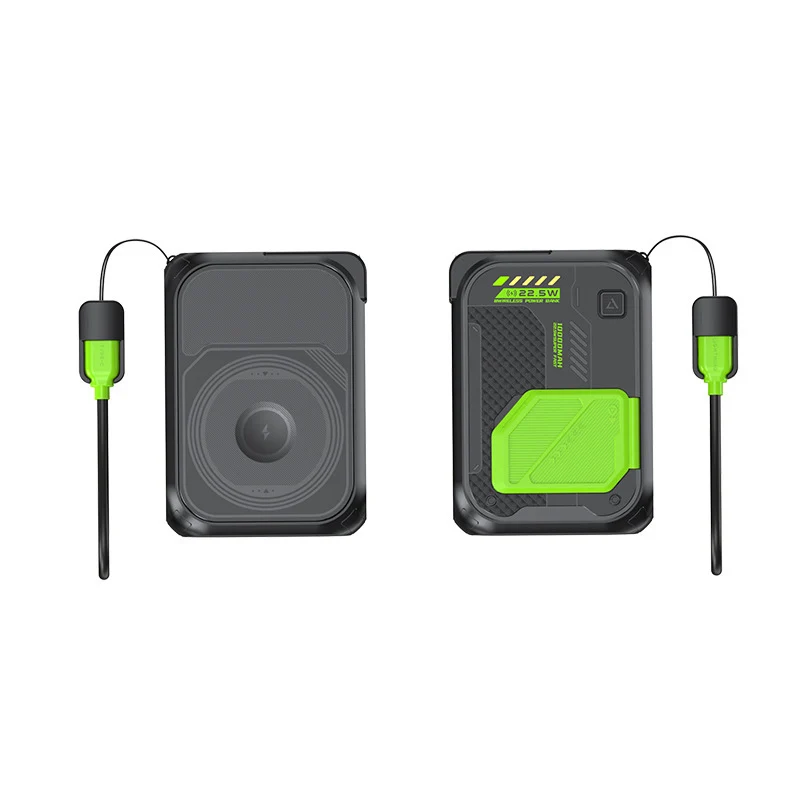 Tragbare Powerbank mit innovativer Schnellladung und kabelloser Option Skanto