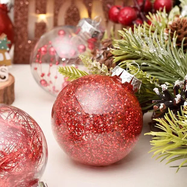 Dekorative Glitzer Weihnachtsornamente Brehn