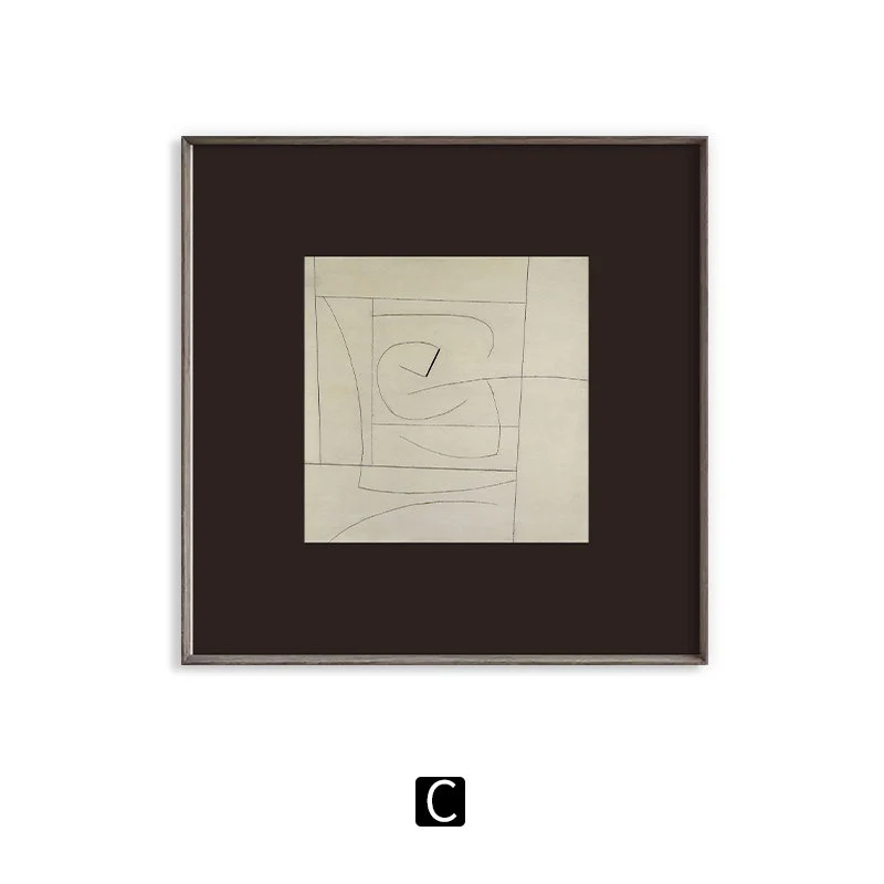 Abstrakte geometrische gerahmte Kunst