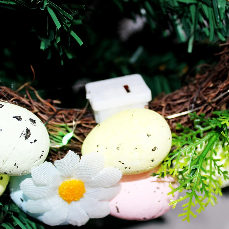Dekorativer floraler Osterkranz Brehn