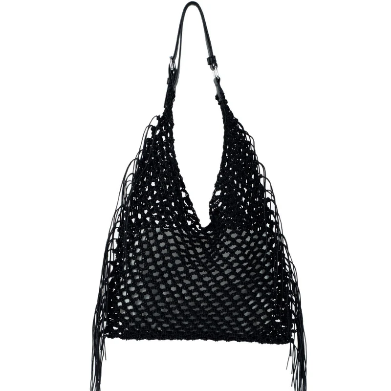 Trendige, handgemachte Netztasche Skanto