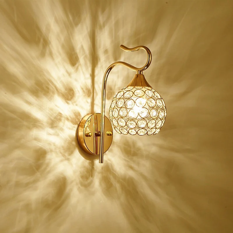 Elegante Kristall Wandlampe