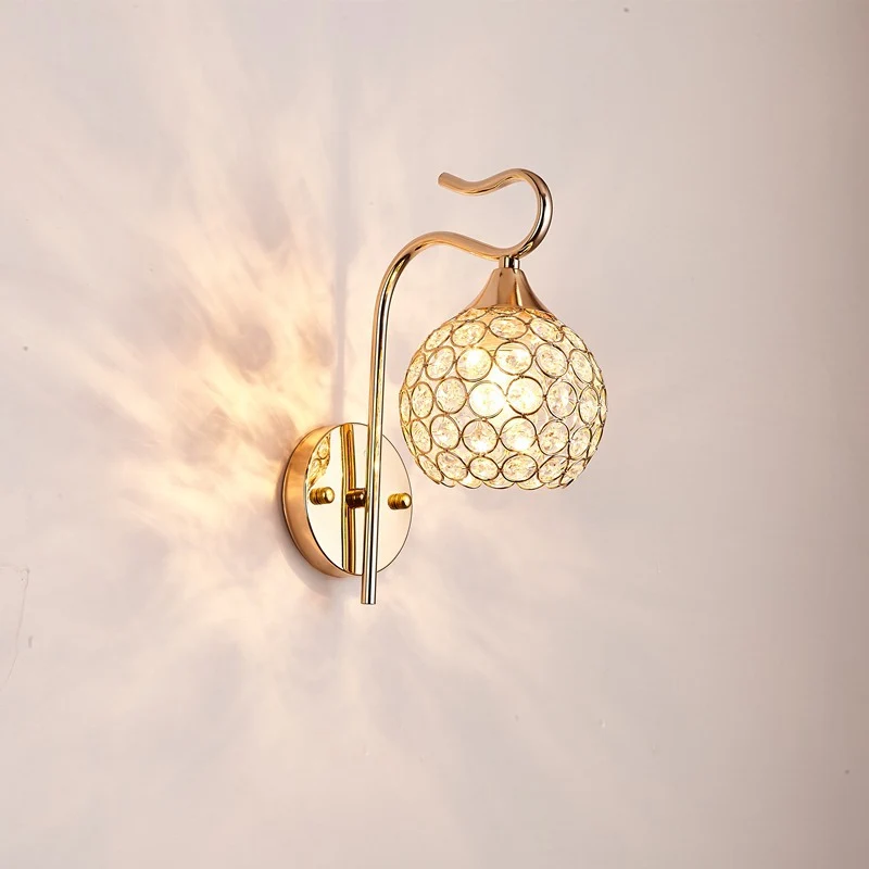 Elegante Kristall Wandlampe