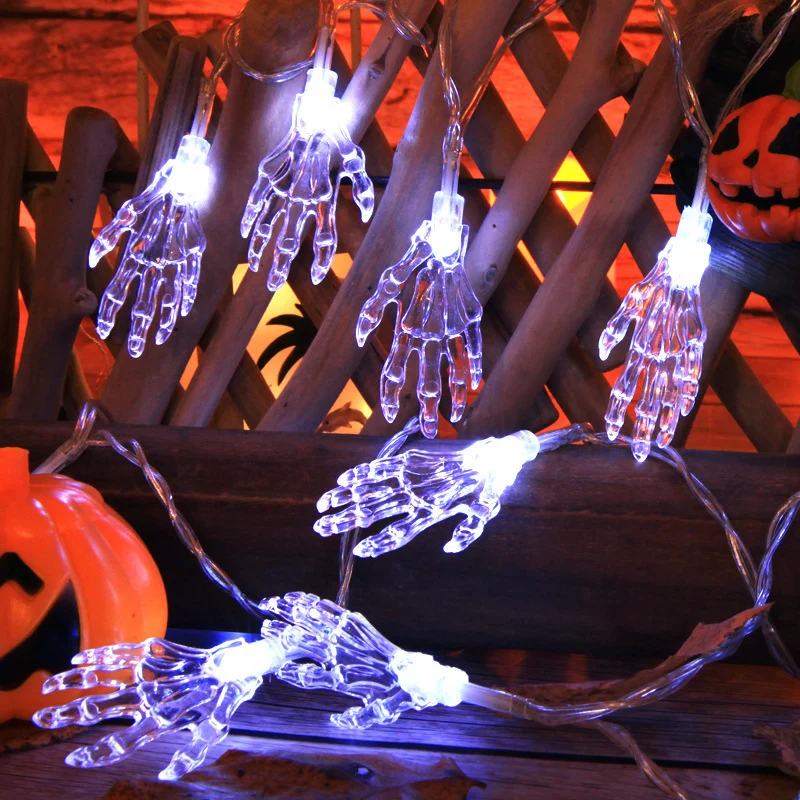 Gruselige LED Hand Lichterkette Brehn
