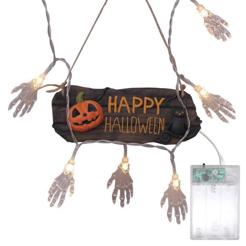 Gruselige LED Hand Lichterkette Brehn