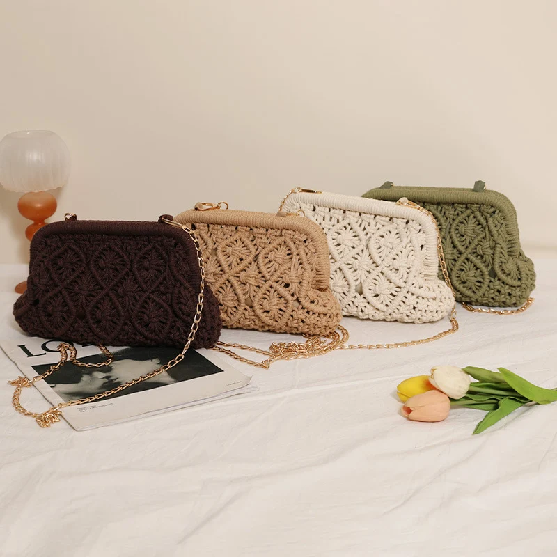 Handgeknüpfte Crossbody Bag im Boho-Stil Skanto