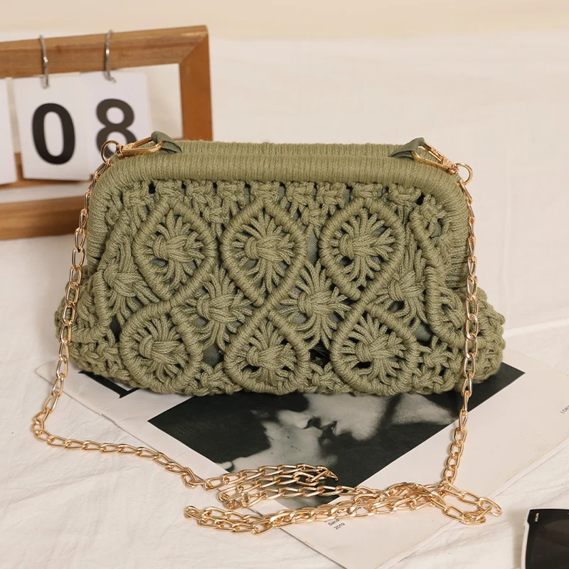 Handgeknüpfte Crossbody Bag im Boho-Stil Skanto