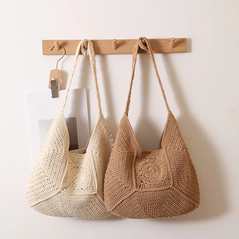 Handgeknüpfte Tote Bag im modernen Makramee-Stil Skanto