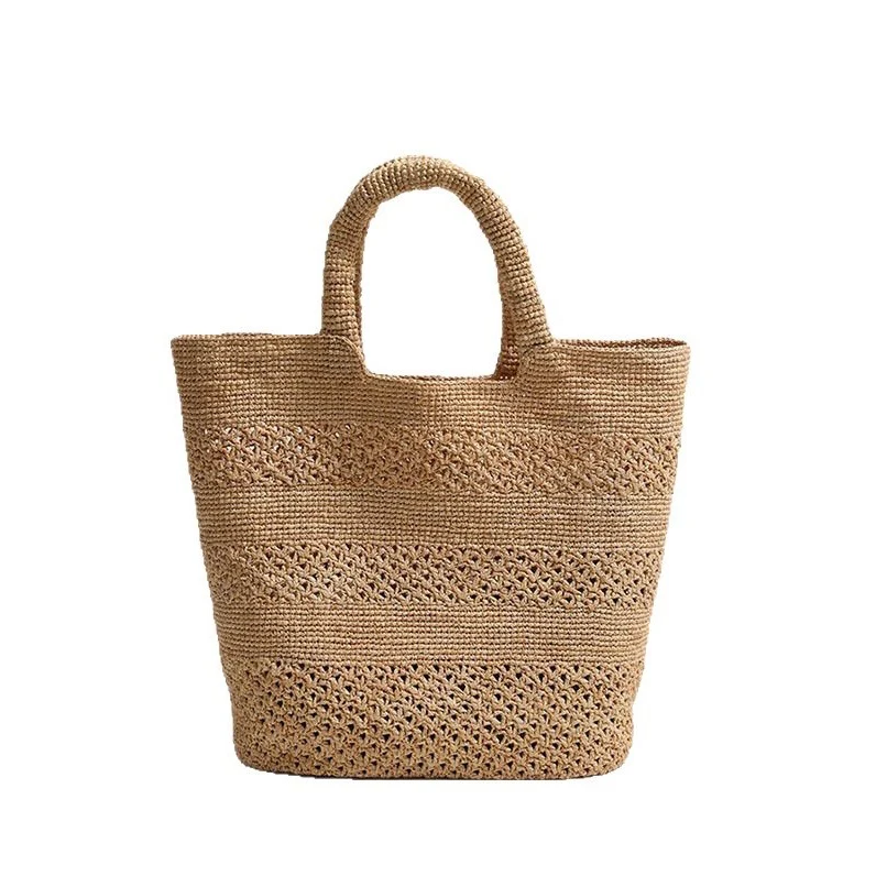 Handgemachte Strandtasche aus gewebtem Naturmaterial Skanto