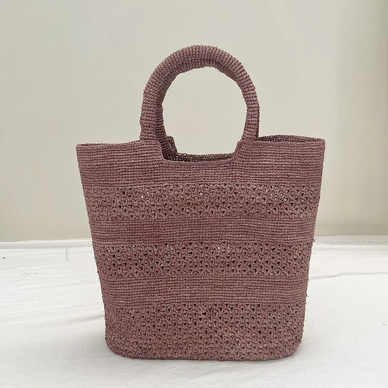 Handgemachte Strandtasche aus gewebtem Naturmaterial Skanto