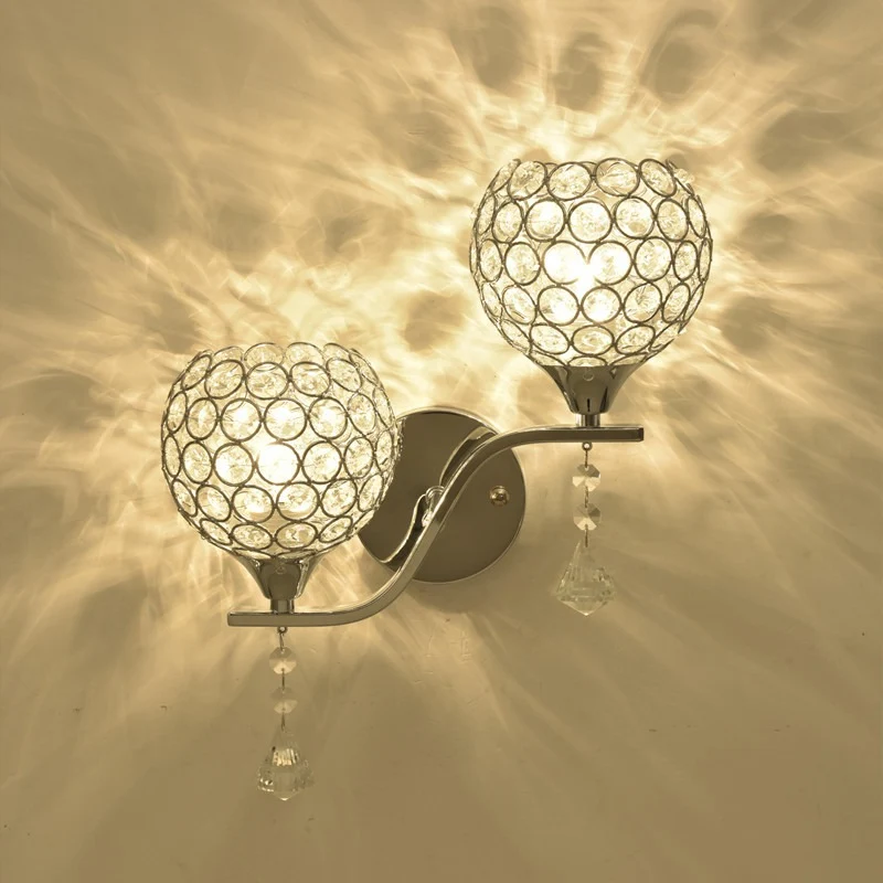 Kristallakzent-Wandlampe
