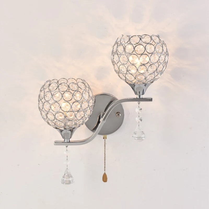 Kristallakzent-Wandlampe