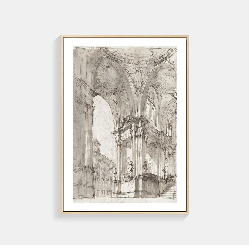 Architektonische Skizzen Wandkunst für Innenräume