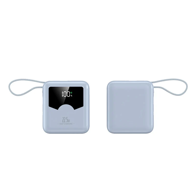 Tragbare Powerbank mit digitaler Ladeanzeige und Schnellladefunktion Skanto