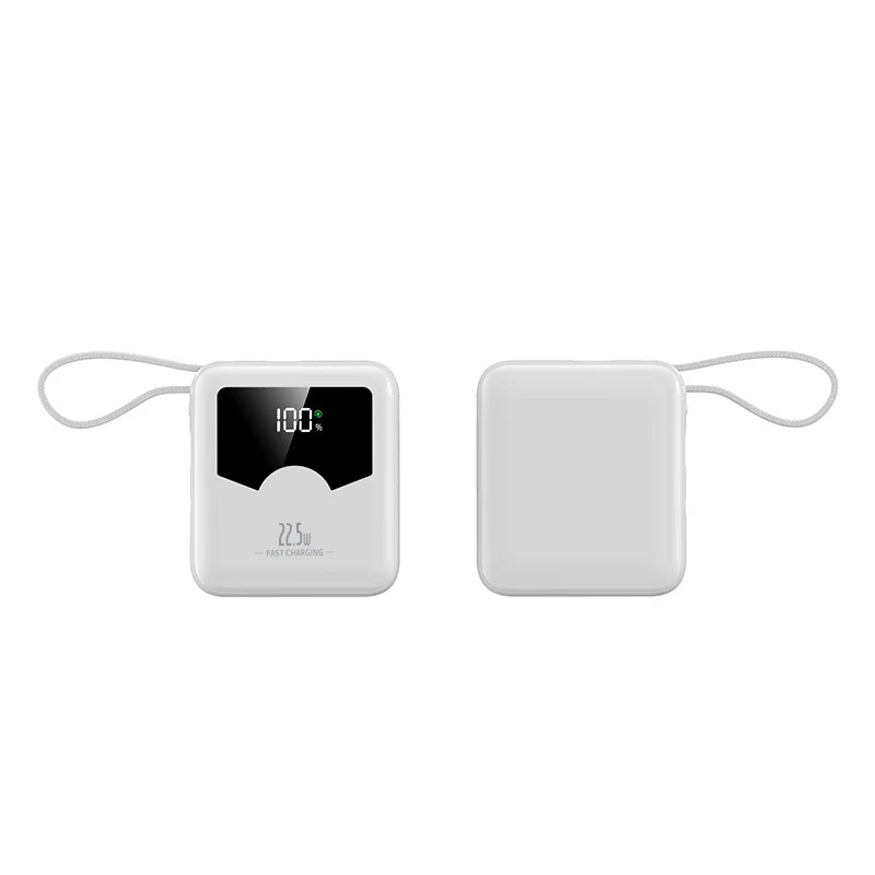 Tragbare Powerbank mit digitaler Ladeanzeige und Schnellladefunktion Skanto