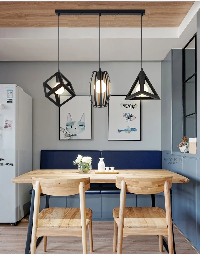 Moderne geometrische Pendelleuchte