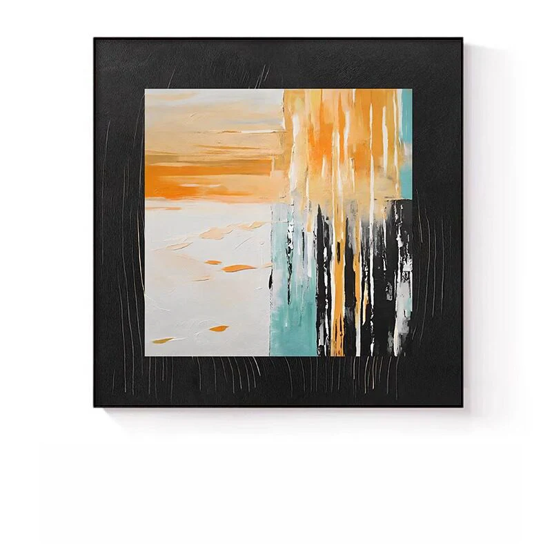 Abstrakte expressionistische Leinwandkunst für Wände