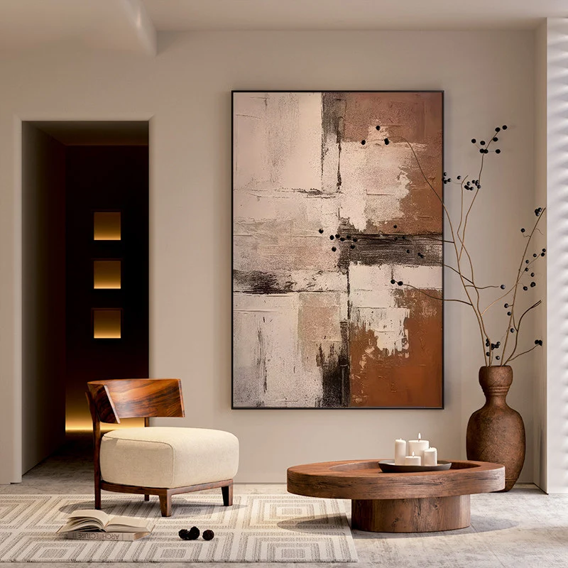 Abstract Texturiertes Wandkunstwerk für das Zuhause