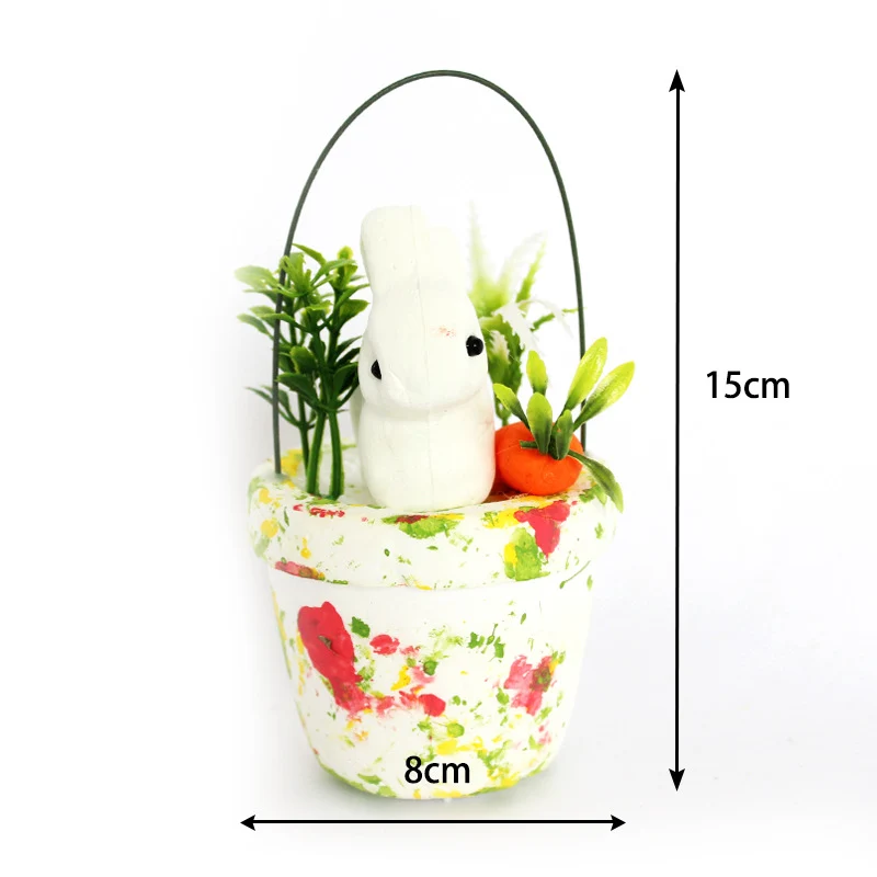 Dekorativer Osterhase Blumentopf Brehn