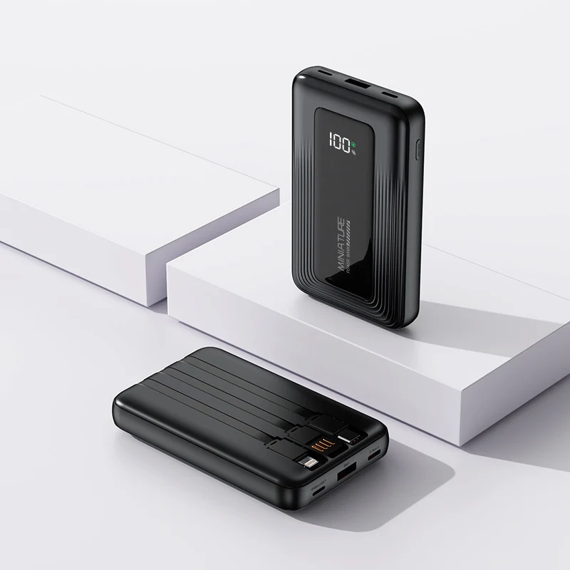 Tragbare Powerbank mit digitaler Kapazitätsanzeige und zwei USB-Anschlüssen Skanto