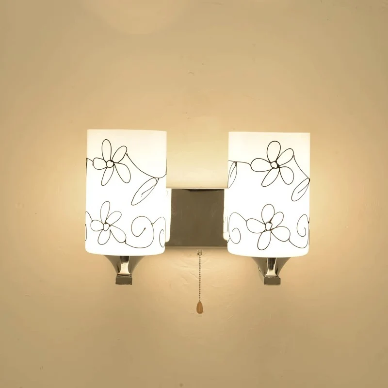 Künstlerisches Blumen Design Wandlampe