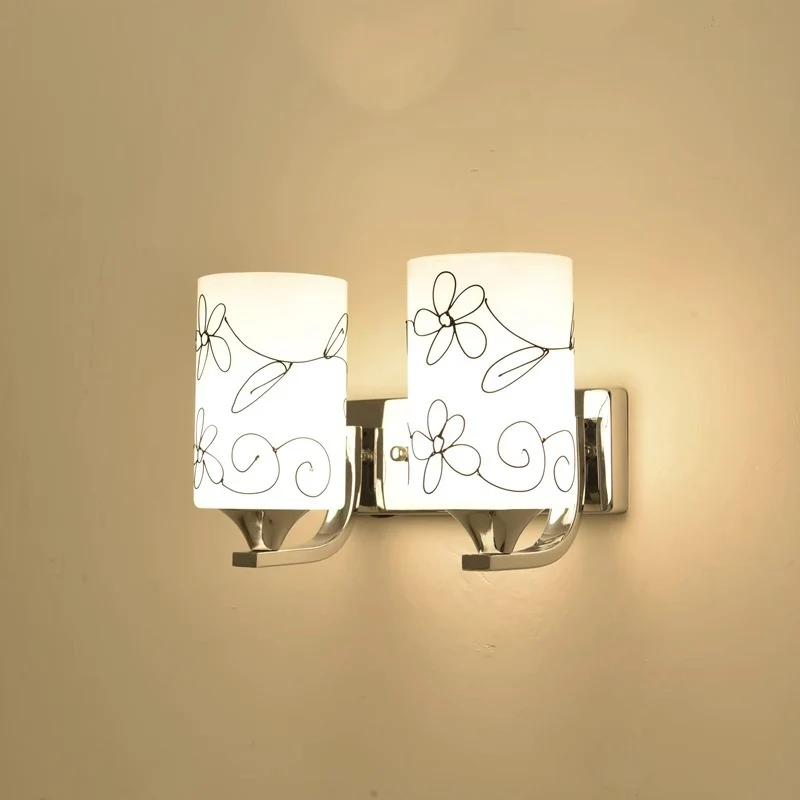 Künstlerisches Blumen Design Wandlampe