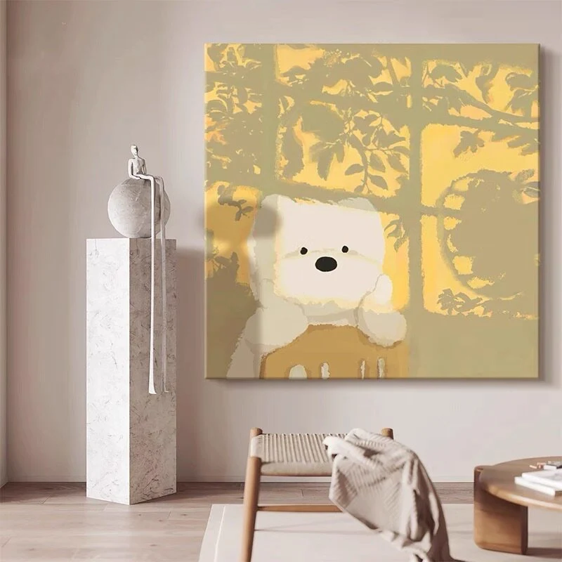 Abstrakte Katzen Leinwandkunst