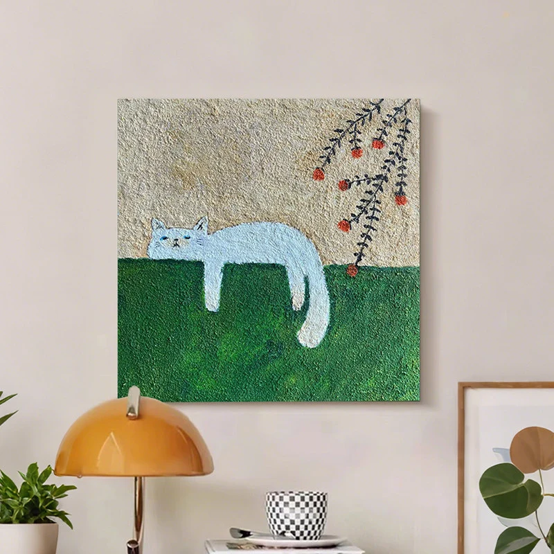 Abstrakte Katzen Leinwandkunst