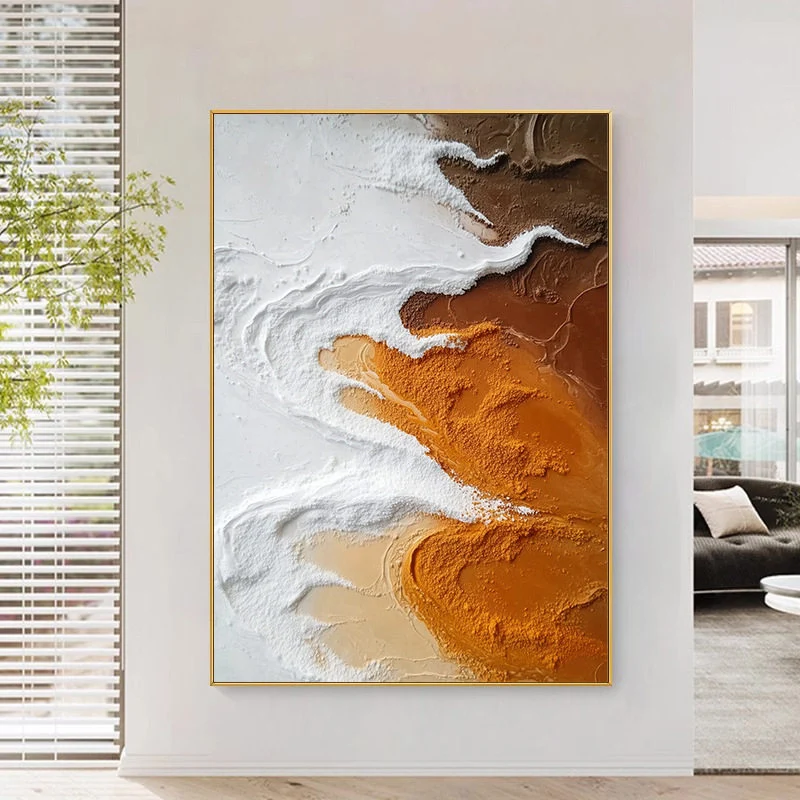 Abstrakte Textur Leinwand Kunstwerk