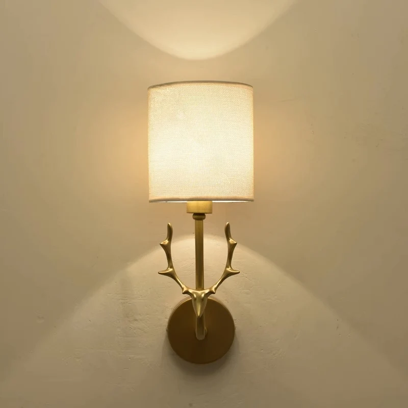 Geweih Wandleuchte