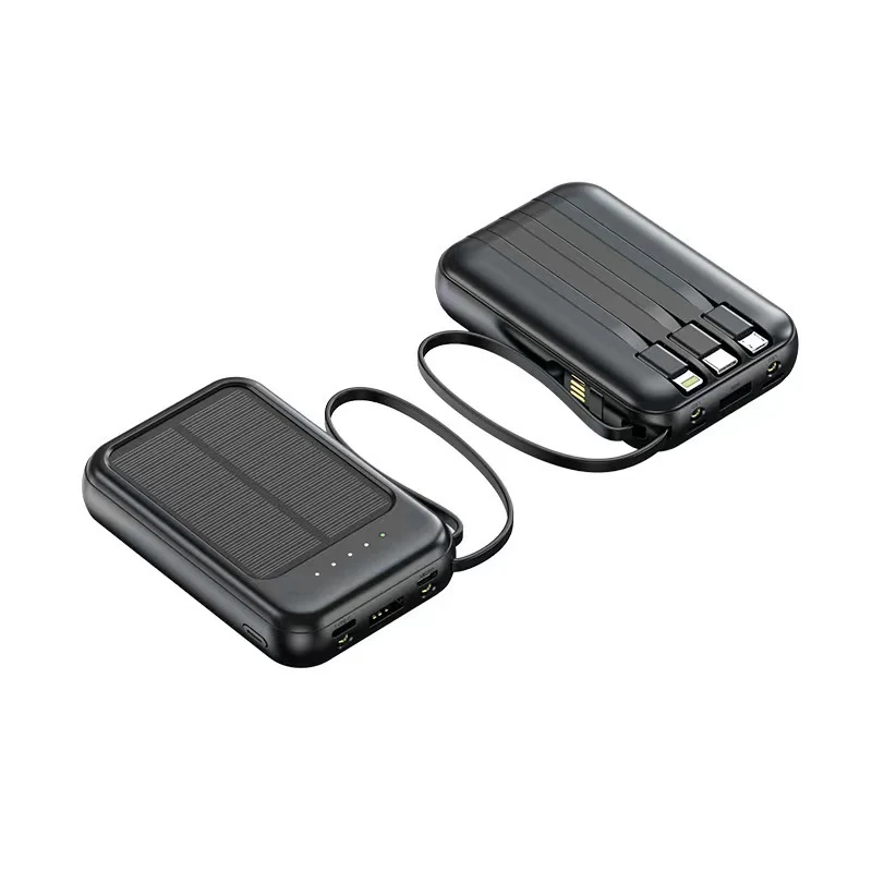 Solar-Powerbank mit hoher Kapazität und multifunktionalen Anschlüssen Skanto