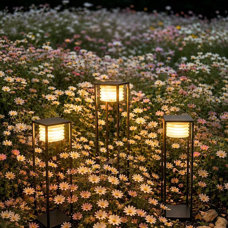 Stylische Moderne Solar-Gartenlaterne