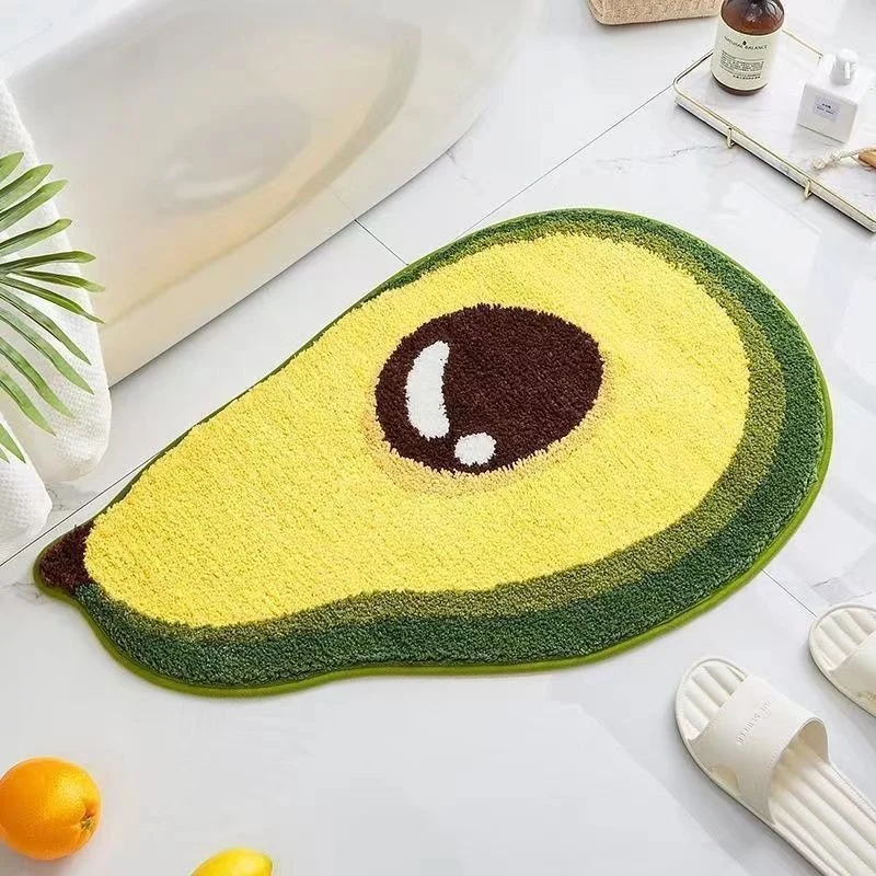 Plüsch Zitronenförmige Badematte