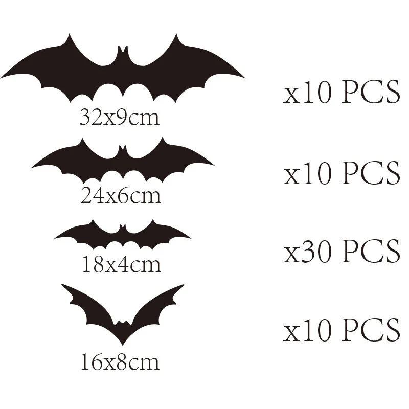 Dekoratives Bat Wandkunst-Set Brehn