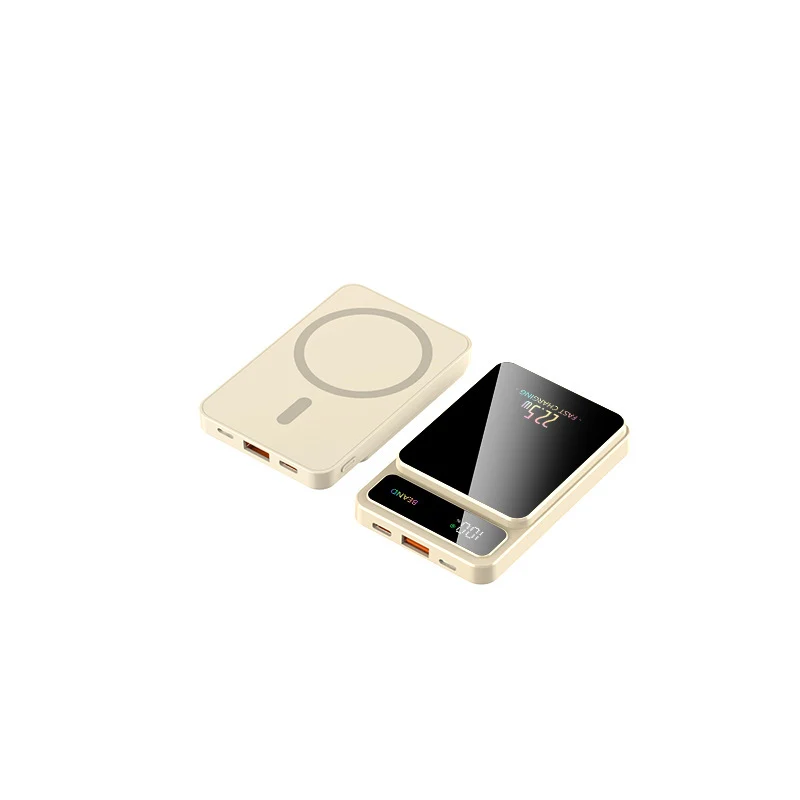 Powerbank mit Wireless Charging Technologie und LCD-Bildschirm Skanto